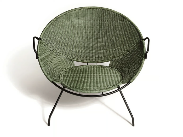 T.54 OUTDOOR - Woven wicker garden armchair _ DE PADOVA